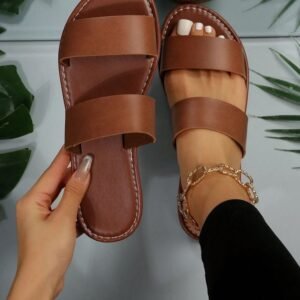 sandalias de cabedal